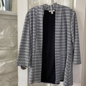 Black and White open jacket